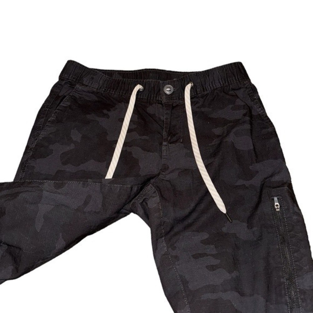 Vuori Ripstop‎ Grey Charcoal Camo Drawstring Pants - Picture 4 of 9